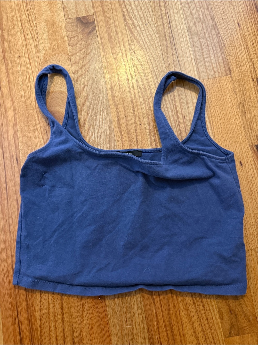 Forever 21 Blue Cropped Tank Top